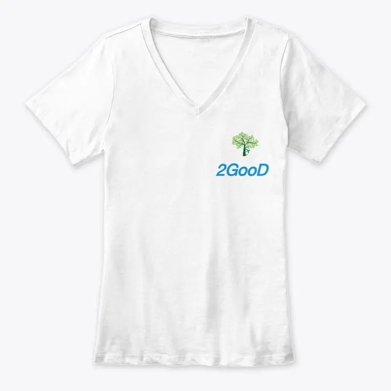 2GooD Logo Women's Premium V-Neck Tee 