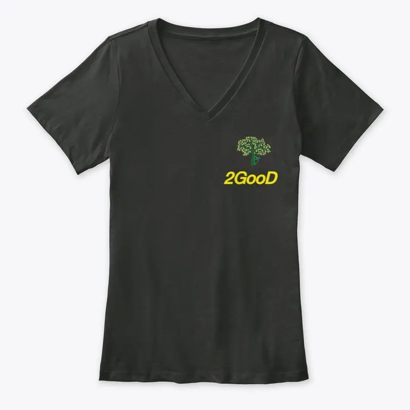 2GooD Logo A Women's Premium V-Neck Tee 