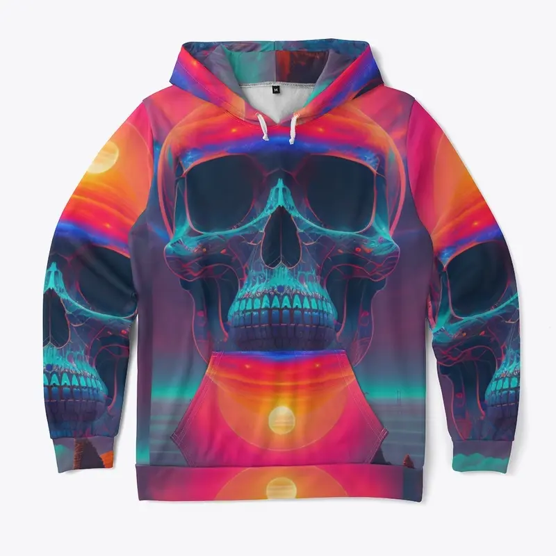  Unisex Hoodie hoodie with hot skull 